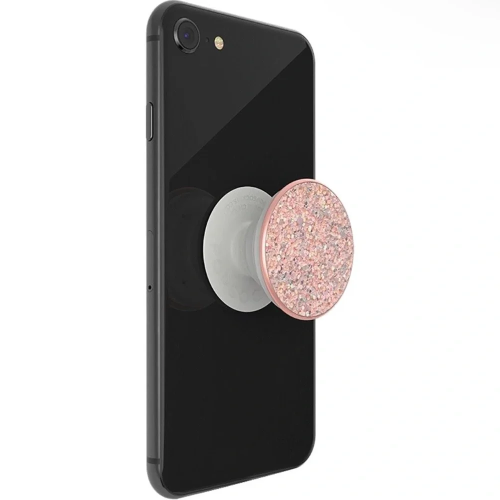Rose Gols Sparkly Glitter Popsocket